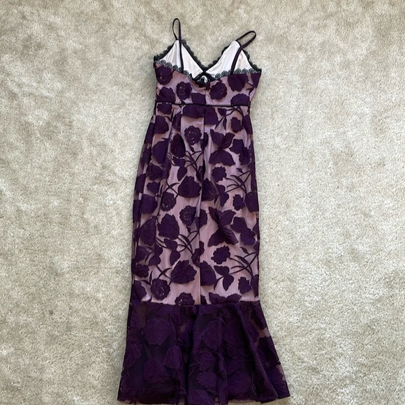 Lulus Lace Dress • Purple Floral Dress • Mermaid Dress | REPOSH - Picture 4 of 4